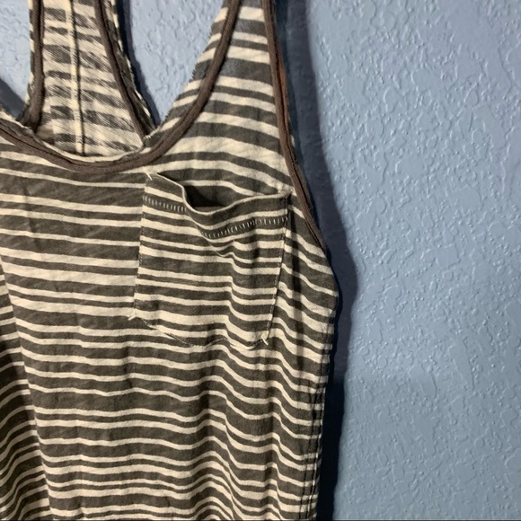 Rag & Bone Knit Striped Racerback Tank Top - Picture 3 of 6